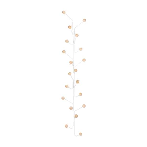 Bill Vertical Coat Rack White/ Birch