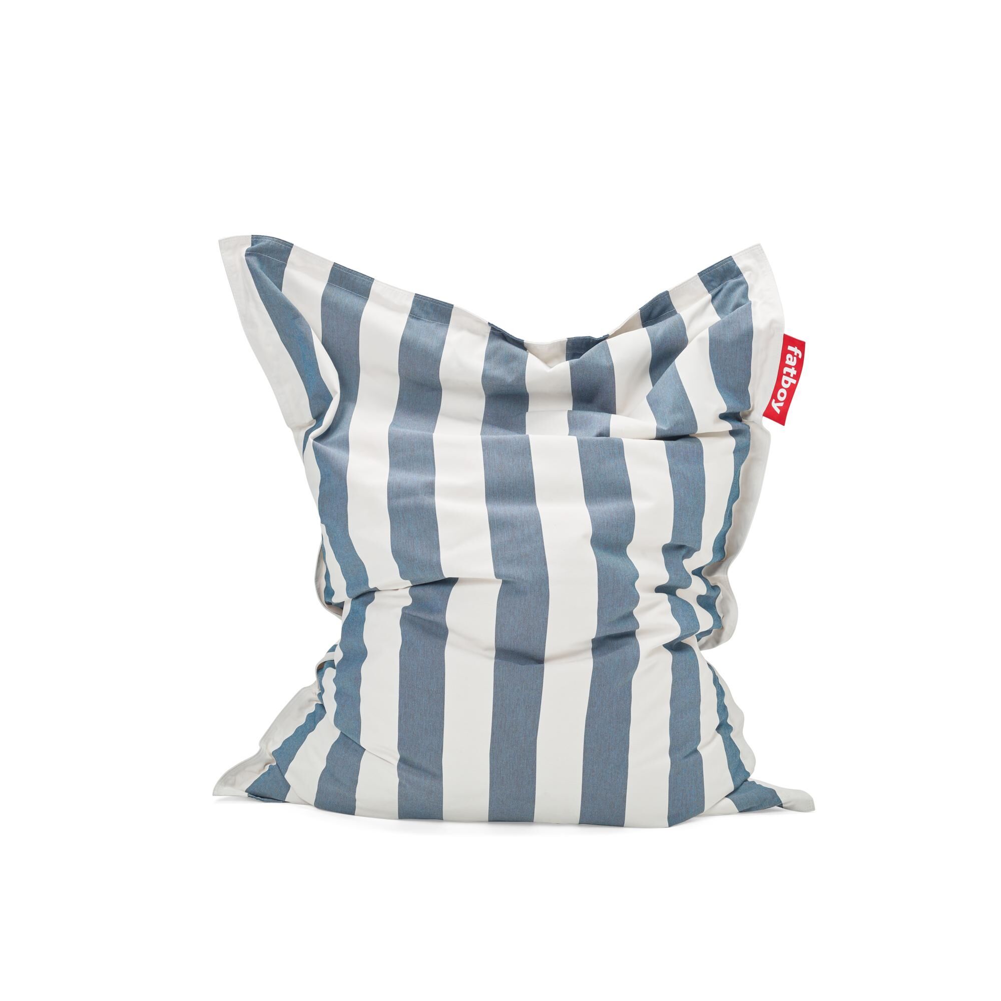 Original Pouf D'éxterieur Stripe Bleu Océan