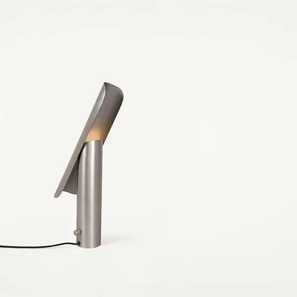 T-Lamp Table Lamp Brushed Steel