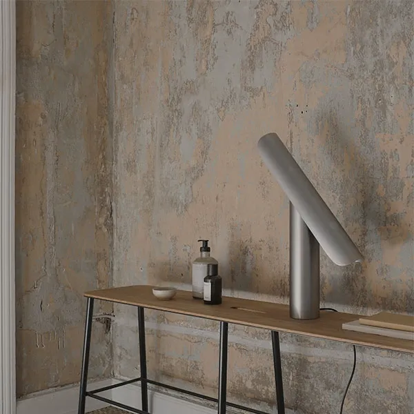 T-Lamp Table Lamp Brushed Steel