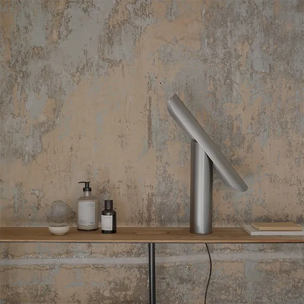 T-Lamp Table Lamp Brushed Steel