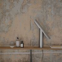 T-Lamp Table Lamp Brushed Steel