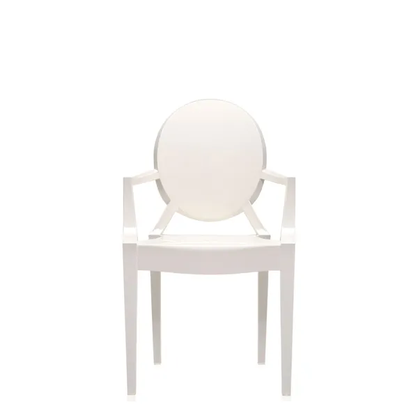 Louis Ghost Dining Chair Glossy White