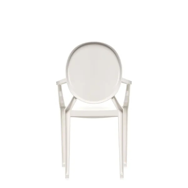 Louis Ghost Dining Chair Glossy White