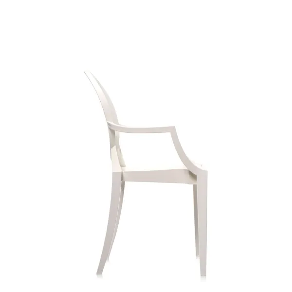 Louis Ghost Dining Chair Glossy White
