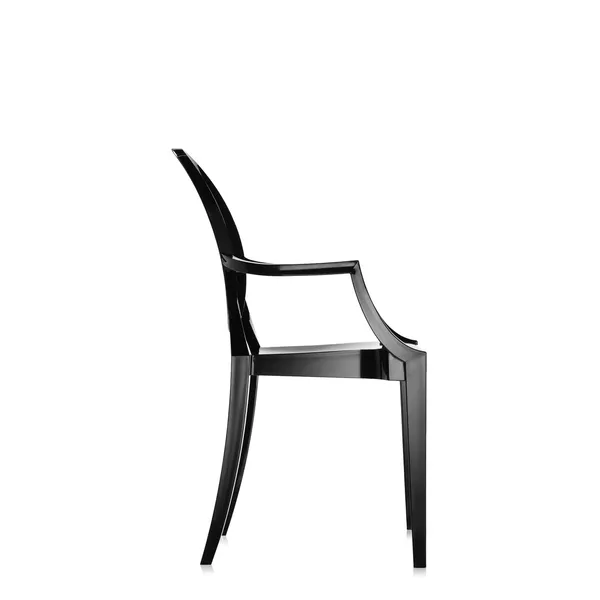 Louis Ghost Dining Chair Black Black