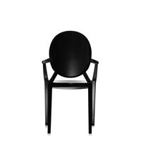 Louis Ghost Dining Chair Black Black