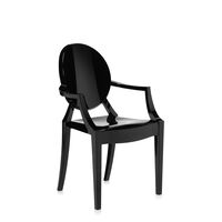 Louis Ghost Dining Chair Black Black