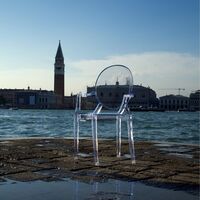 Louis Ghost Dining Chair Gray