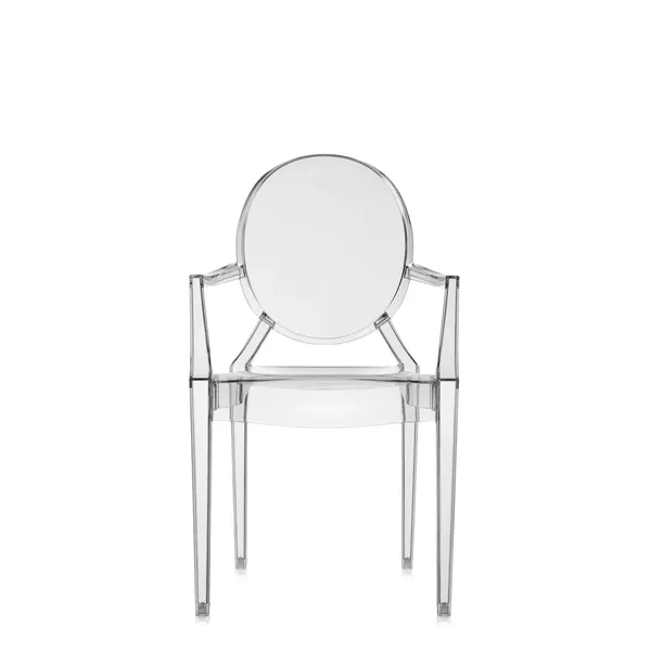 Louis Ghost Dining Chair Gray