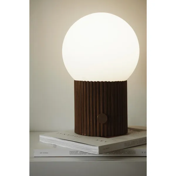 Hubble 22 Table Lamp Walnut