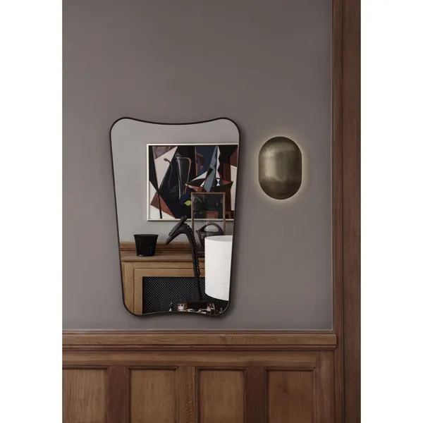 FA 33 Wall Mirror 54 x 80 cm Black Brass