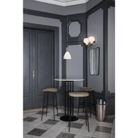 FA 33 Lustro Ścienne 54 x 80 cm Czarny Mosiężny