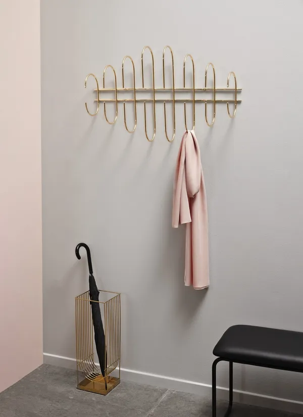 MOVEO Knagerække Guld L85 cm