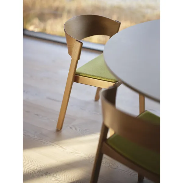 Cover Dining Chair w. Wood Base Dark Brown