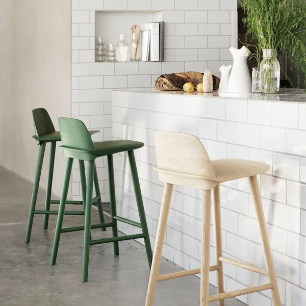 Nerd Bar Stool Dark Brown H65