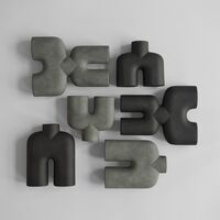 Cobra Dobbelvase Mini Sort