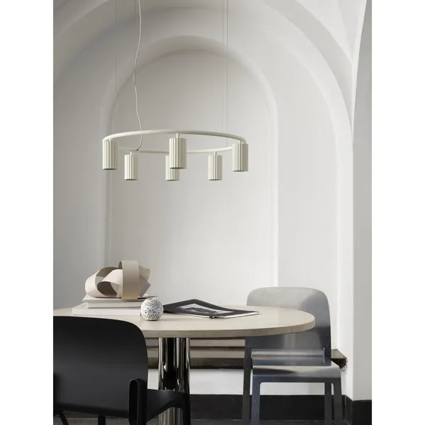 Donna Circle 60 Pendelleuchte Cremeweiß