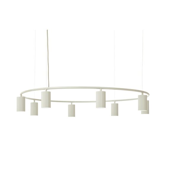 Donna Circle 100 Pendelleuchte Cremeweiß