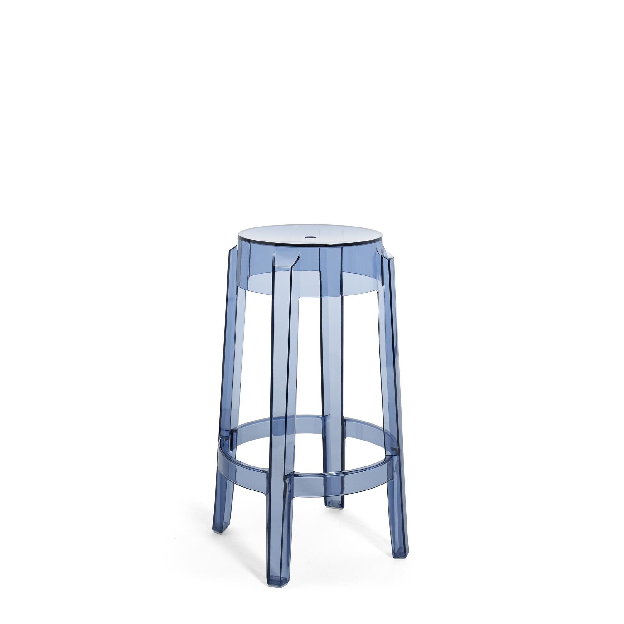 Charles Ghost Barhocker H65 Blau