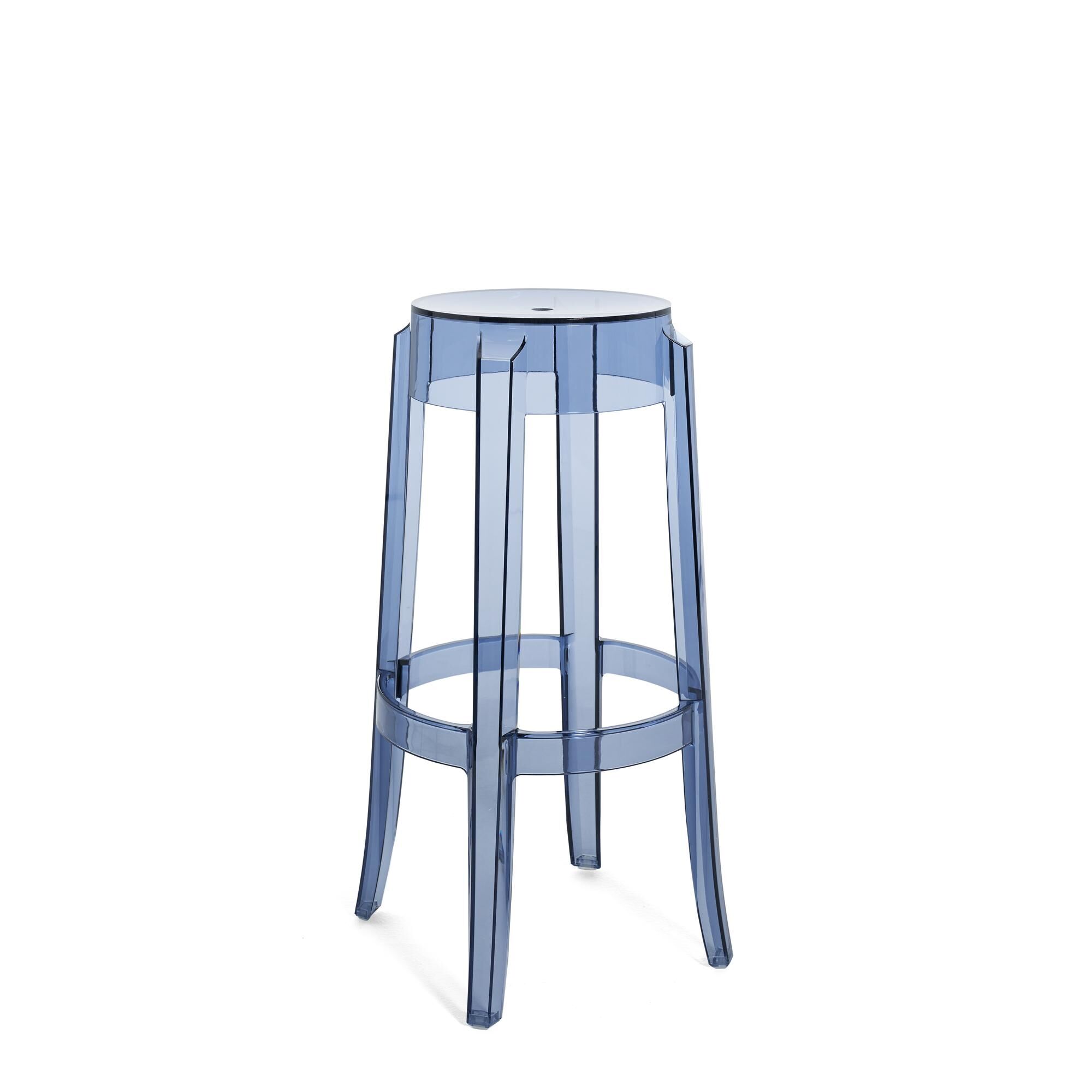 Charles Ghost Barhocker H75 Blau