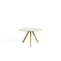 CPH20 Eettafel Ø120 Eiken/ Wit