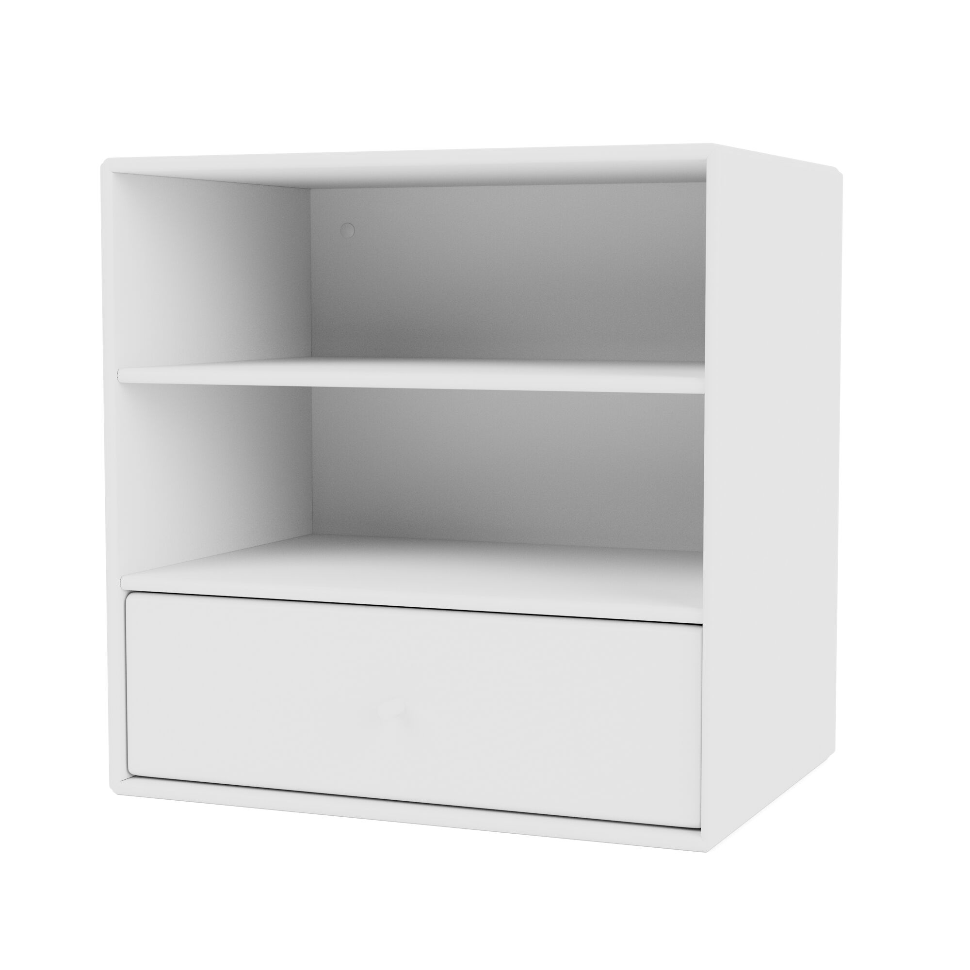 Mini 1005 Bücherregal mit Schublade New White