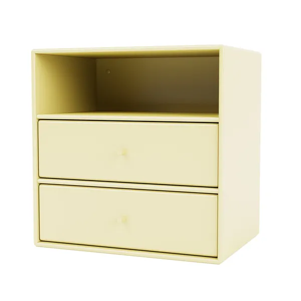 Mini 1006 Bookcase with 2 Drawers Camomile