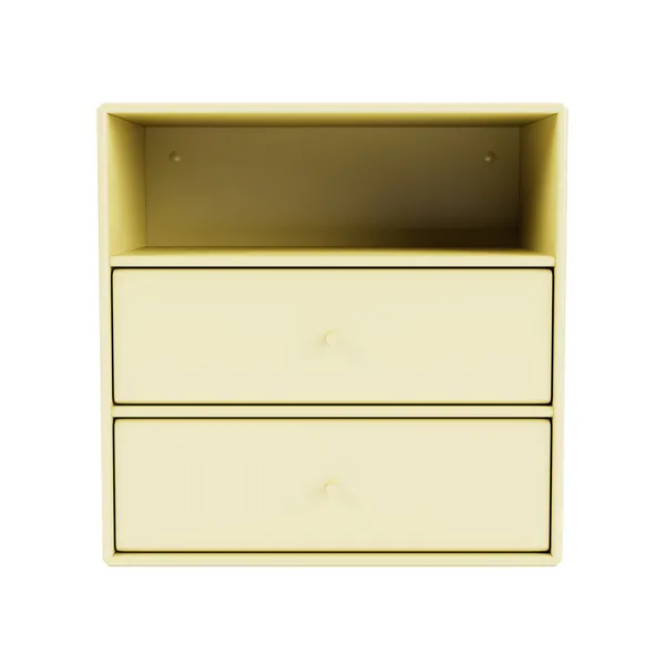 Mini 1006 Bookcase with 2 Drawers Camomile