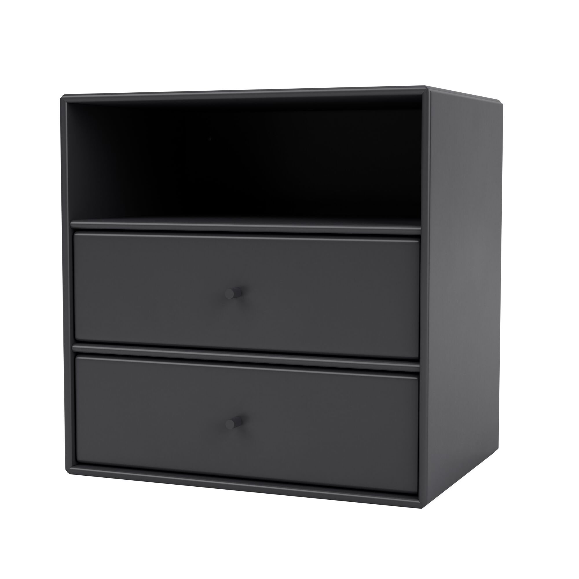 Mini 1006 Bibliothèque avec 2 Tiroirs Anthracite