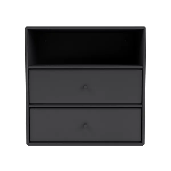 Mini 1006 Bookcase with 2 Drawers Anthracite