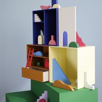 Mini 1202 Bookcase Amber
