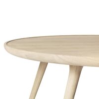 Accent Oval Coffee Table Matt Lacquered Oak
