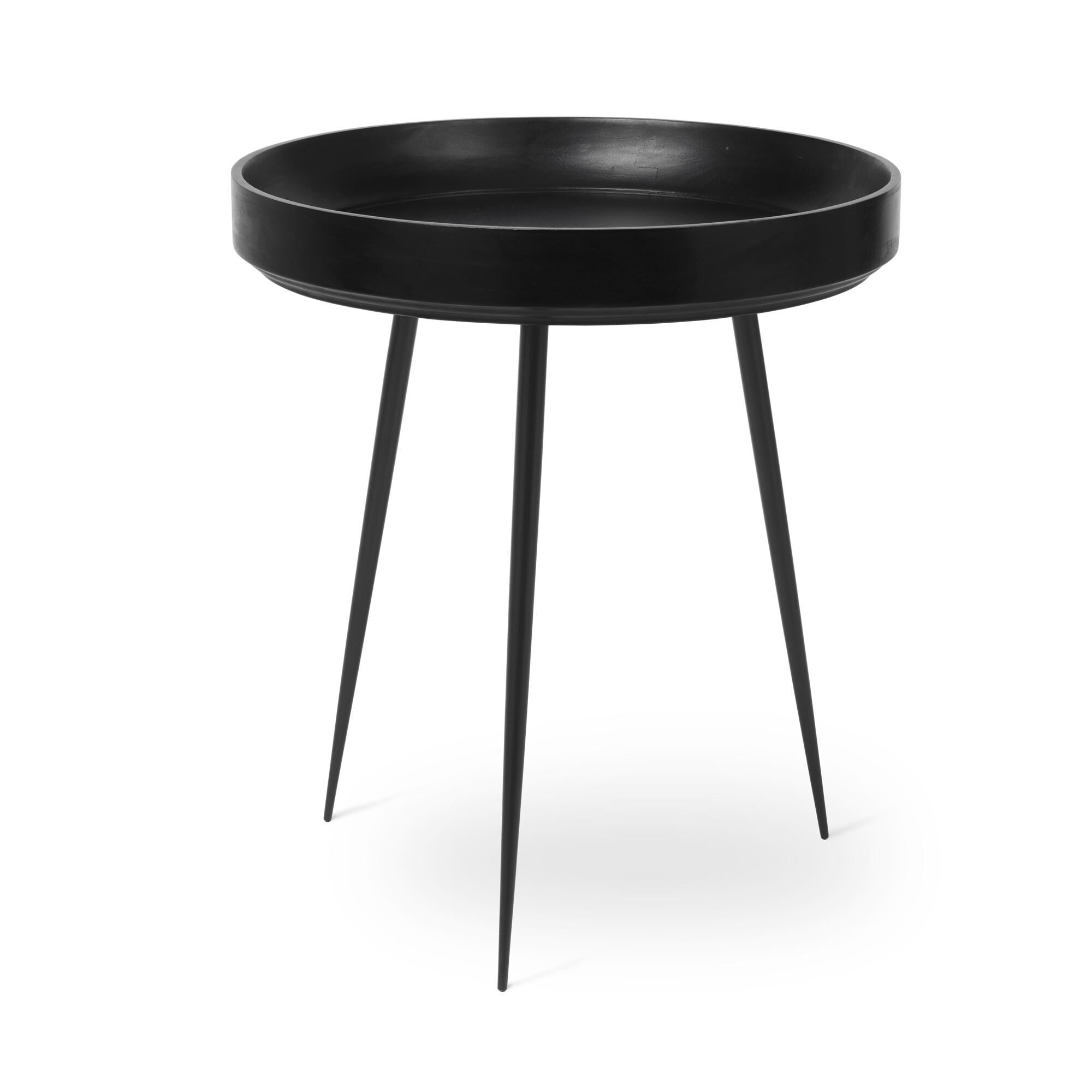 Bowl Sofabord Mellem Sort Bejdset Mangotræ