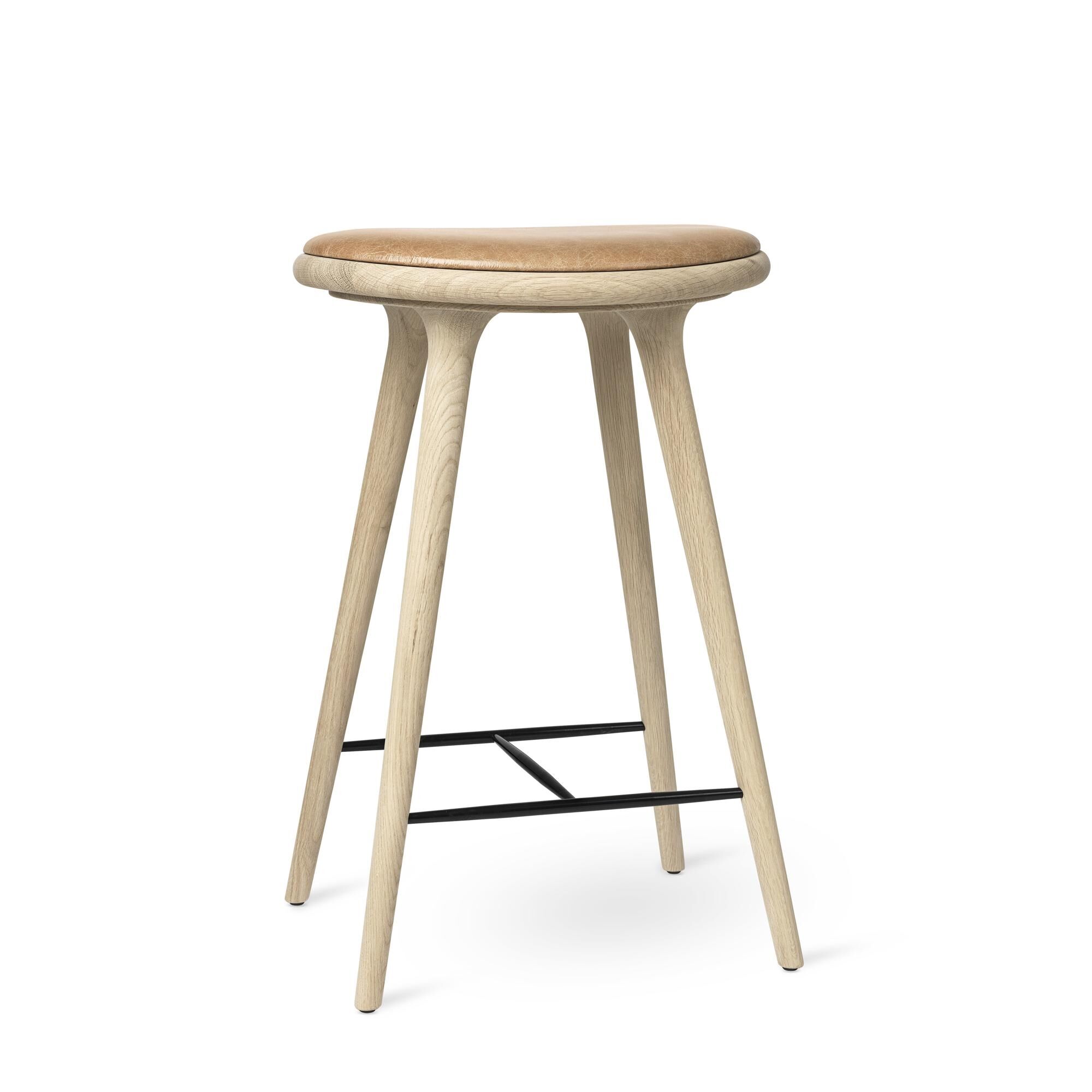 Tabouret de Bar , Chêne Traité Au Savon, 69 cm
