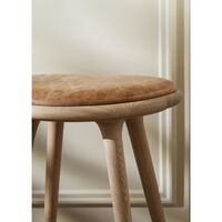 High Stool Bar Stool Soap Treated Oak 69cm