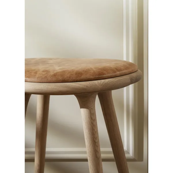High Stool Bar Stool Soap Treated Oak 69cm