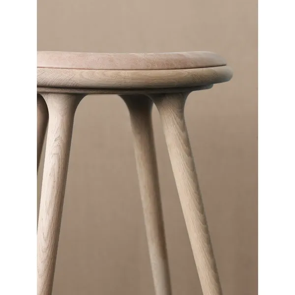 High Stool Bar Stool Soap Treated Oak 69cm