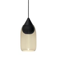 Liuku Pendant Drop Black Linden Wood/Smoked
