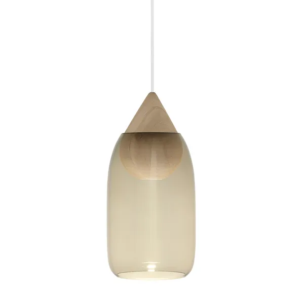 Liuku Pendant Drop Linden Wood/Smoked