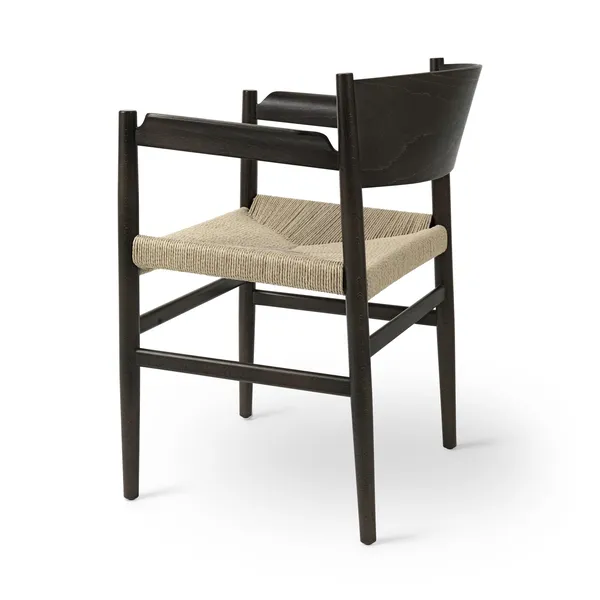 Nestor Dining Chair w. Armrests Circa Gray Beech/Paper Yarn