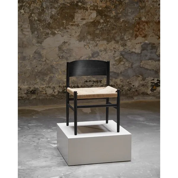 Nestor Dining Chair Black Beech/Black Paper Yarn