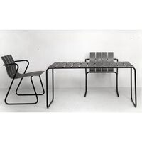 Ocean Table Black 140x70 cm