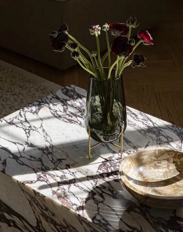 Plinth Salontafel Laag Calacatta Viola Marmer