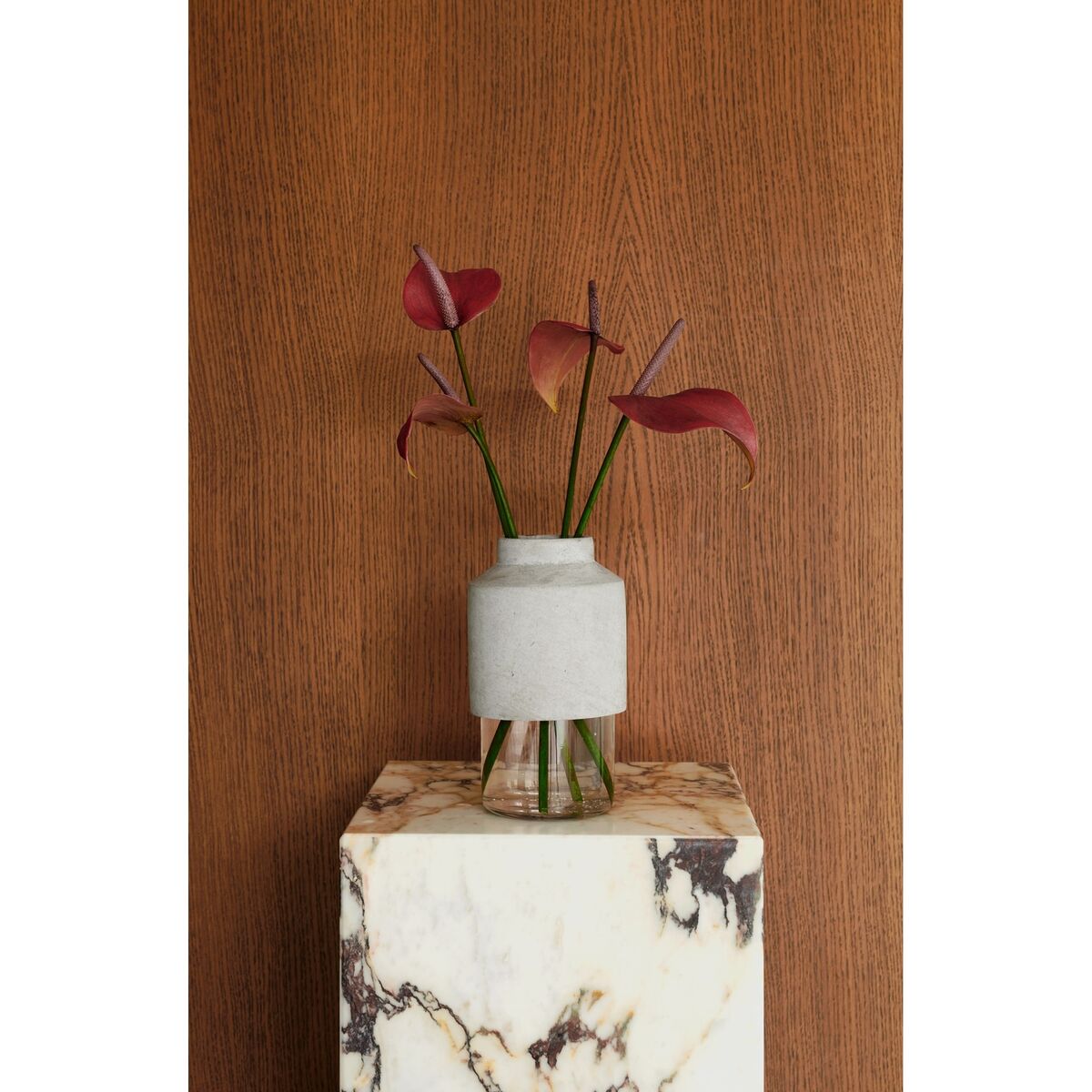 Sockel Couchtisch Hoch Calacatta Viola