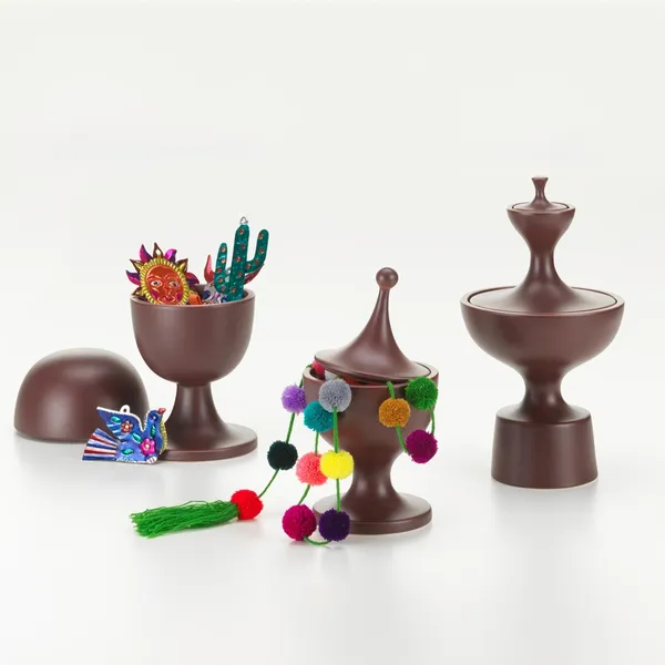 Ceramic Container No.3 Skål Dark Aubergine