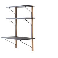 Étagère Murale avec Bureau Kaari REB 013, Noir