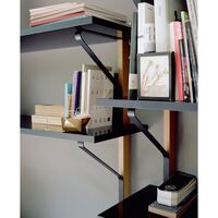 Kaari REB 010 Wall Shelf With Desk Black