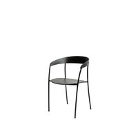 Missing Dining Chair with Armrest Black Ash Wood