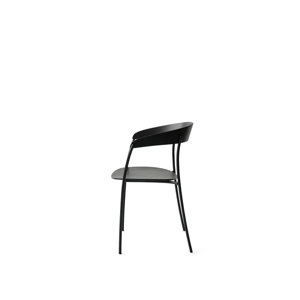 Missing Dining Chair with Armrest Black Ash Wood